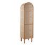 Cristaleira com Porta Ricca Slim com Palhinha Sextavada, wood pattern | WestwingNow