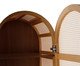Cristaleira com Porta Ricca Slim com Palhinha Sextavada, wood pattern | WestwingNow
