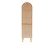 Cristaleira com Porta Ricca Slim com Palhinha Sextavada, wood pattern | WestwingNow