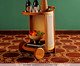 Carrinho Bar Vimea com Palhinha Sextavada, wood pattern | WestwingNow