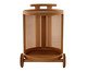 Carrinho Bar Aura com Palhinha Sextavada, wood pattern | WestwingNow