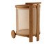 Carrinho Bar Aura com Palhinha Sextavada, wood pattern | WestwingNow