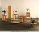 Cristaleira sem Porta Ricca Slim com Palhinha Sextavada, wood pattern | WestwingNow