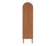 Cristaleira sem Porta Ricca Slim com Palhinha Sextavada, wood pattern | WestwingNow