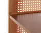 Cristaleira sem Porta Ricca Slim com Palhinha Sextavada, wood pattern | WestwingNow