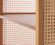 Cristaleira sem Porta Ricca Slim com Palhinha Sextavada, wood pattern | WestwingNow