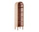 Cristaleira sem Porta Ricca Slim com Palhinha Sextavada, wood pattern | WestwingNow