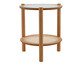 Mesa Lateral Aura com Palhinha Sextavada, wood pattern | WestwingNow