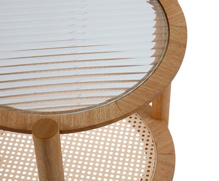 Mesa Lateral Aura com Palhinha Sextavada | Westwing