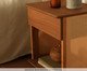 Mesa de Cabeceira Quadrada Vimea com Palhinha Quadriculada, wood pattern | WestwingNow