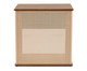 Mesa de Cabeceira Quadrada Aura com Palhinha Quadriculada, wood pattern | WestwingNow