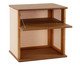 Mesa de Cabeceira Quadrada Aura com Palhinha Quadriculada, wood pattern | WestwingNow