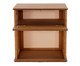 Mesa de Cabeceira Quadrada Aura com Palhinha Quadriculada, wood pattern | WestwingNow
