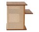 Mesa de Cabeceira Quadrada Aura com Palhinha Quadriculada, wood pattern | WestwingNow