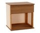 Mesa de Cabeceira Quadrada Aura com Palhinha Quadriculada, wood pattern | WestwingNow