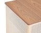 Mesa de Cabeceira Quadrada Aura com Palhinha Quadriculada, wood pattern | WestwingNow