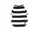 Camiseta para Cachorro Street Stripes - Preta e Branca, Preto e Branco | WestwingNow