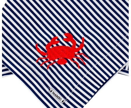 Guardanapo Bordado Crab - Azul | WestwingNow