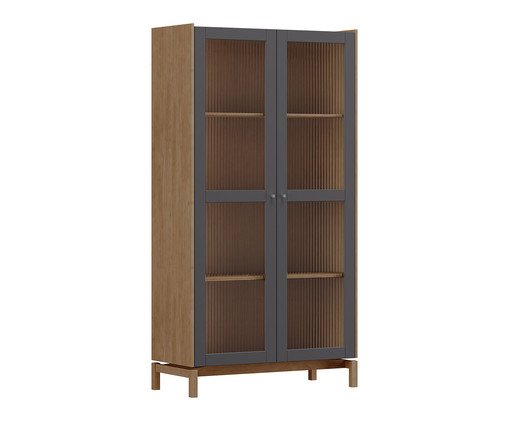 Cristaleira Comfort Tauari/Concret, wood pattern | WestwingNow