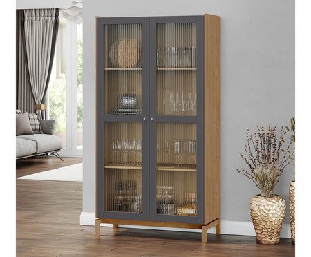 Cristaleira Comfort Tauari/Concret | Westwing