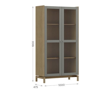 Cristaleira Comfort Tauari/Concret | Westwing