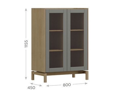 Cristaleira Essential Tauari/Concret | Westwing