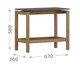 Mesa Minimal Tauari/Concret, wood pattern | WestwingNow