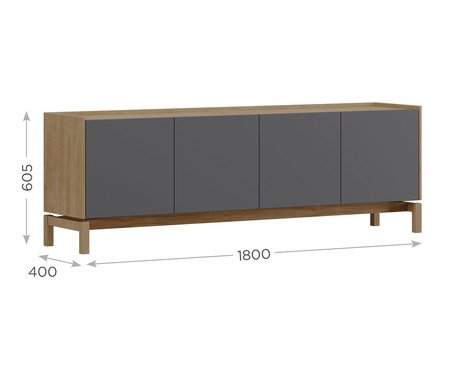 Rack Sofisticado Tauari/Concret | Westwing