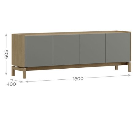 Rack Sofisticado Tauari/Concret | Westwing