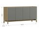 Balção Prestige Tauari/Concret, wood pattern | WestwingNow