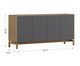 Balção Prestige Tauari/Concret, wood pattern | WestwingNow
