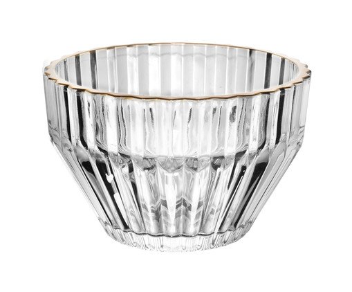 Bowl com Fio Dourado Império, Transparente | WestwingNow