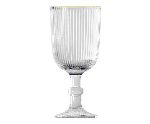 Taça para Licor com Fio Dourado Lines, Transparente | WestwingNow