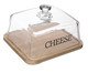 Queijeira com Base de Bambu Basic, Transparente | WestwingNow