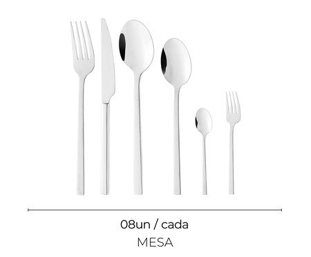 Faqueiro de Aço Inox Firenze | Westwing