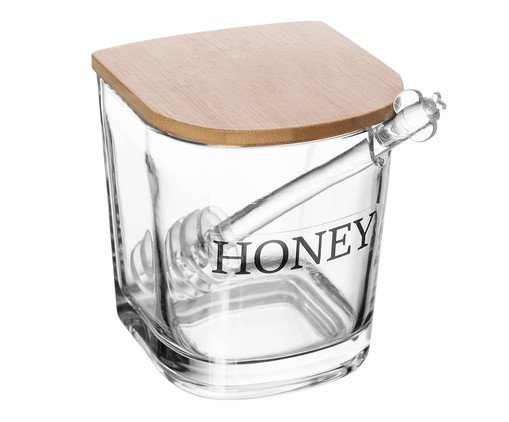 Meleira com Pegador de Bambu Basic, Transparente | WestwingNow