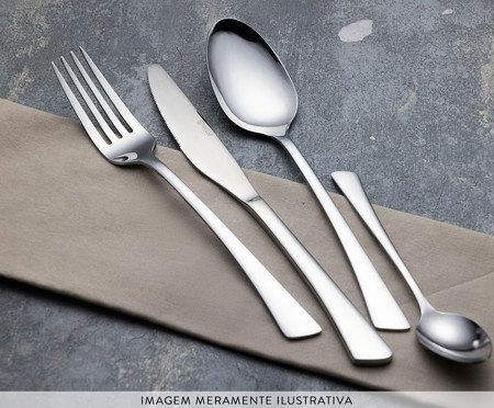 Faqueiro de Aço Inox Cannes | Westwing