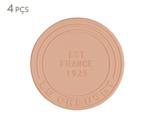 Jogo de Suportes de Silicone Pêche - 10cm, Rosa | WestwingNow