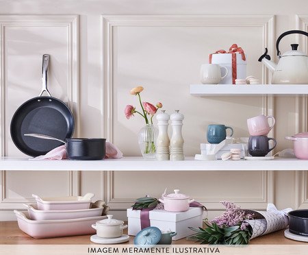 Travessa Retangular Heritage Shell Pink - 26cm | Westwing