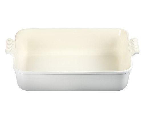 Travessa Retangular Heritage Cotton - 36cm, Branco | WestwingNow