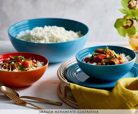 Bowl para Servir Vancouver Azul Caribe - 24cm | Westwing