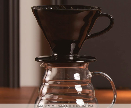 Coador de Café em Ceramica Hario - Preto | WestwingNow