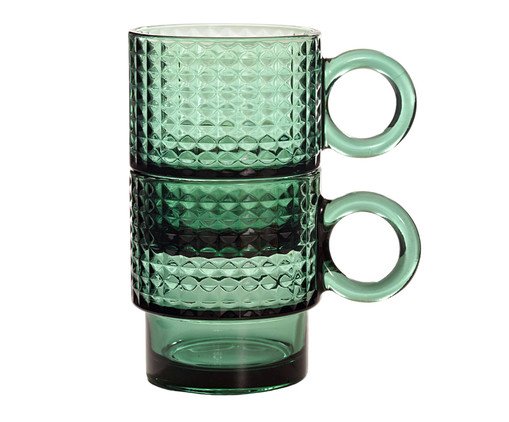 Jogo de Caneca Prime Verde, Verde | WestwingNow