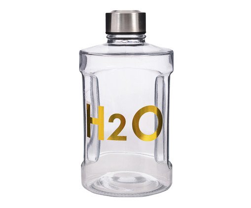 Garrafa de Água H2O Clear Gold - 900ml, Dourado | WestwingNow