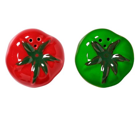 Jogo de Saleiro e Pimenteiro Tomate | Westwing