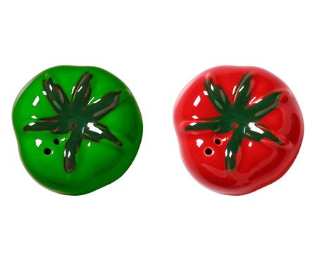 Jogo de Saleiro e Pimenteiro Tomate | Westwing