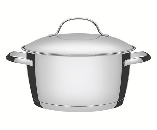 Caçarola com Fundo Triplo em Inox Allegra, Prata ou Metálico | WestwingNow