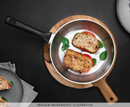 Frigideira em Inox com Fundo Triplo Brava | Westwing