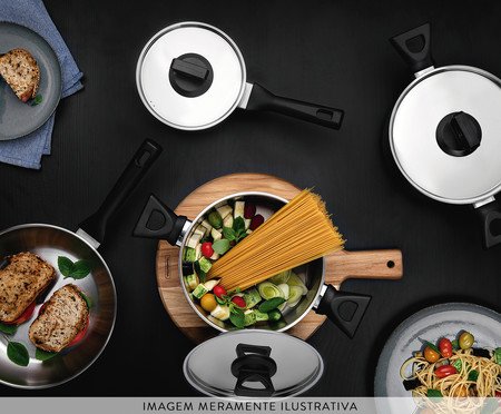 Frigideira em Inox com Fundo Triplo Brava | Westwing