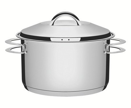 Caçarola Funda com Tampa em Inox Solar | Westwing